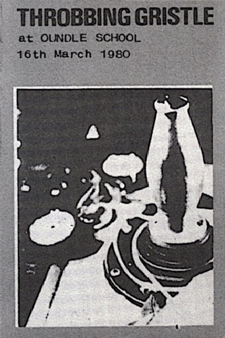 Throbbing Gristle: Live at Oundle School, 16th March 1980 poster background