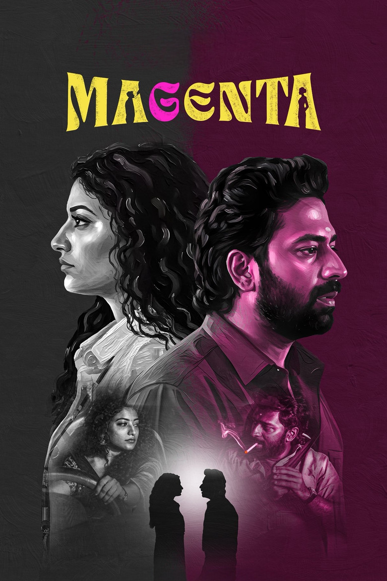 Magenta poster background