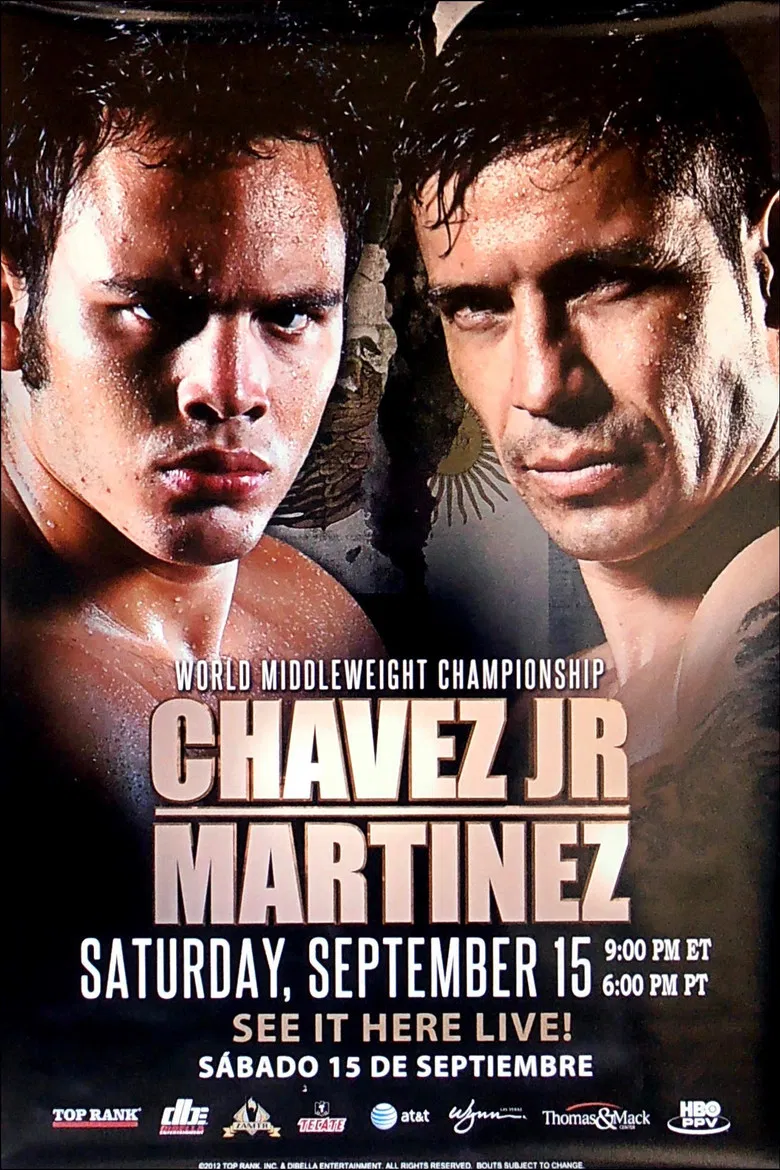 Julio Cesar Chavez Jr. vs. Sergio Martinez poster background