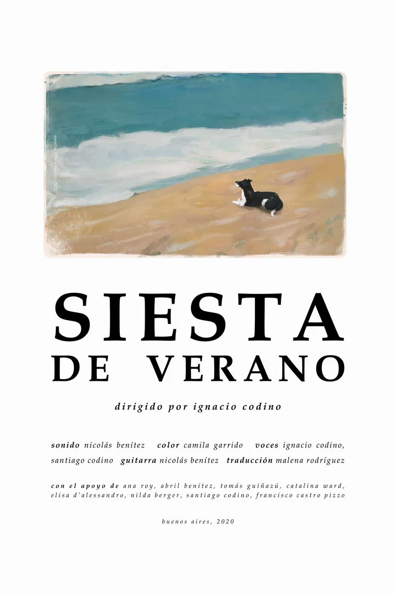 Siesta de verano poster background