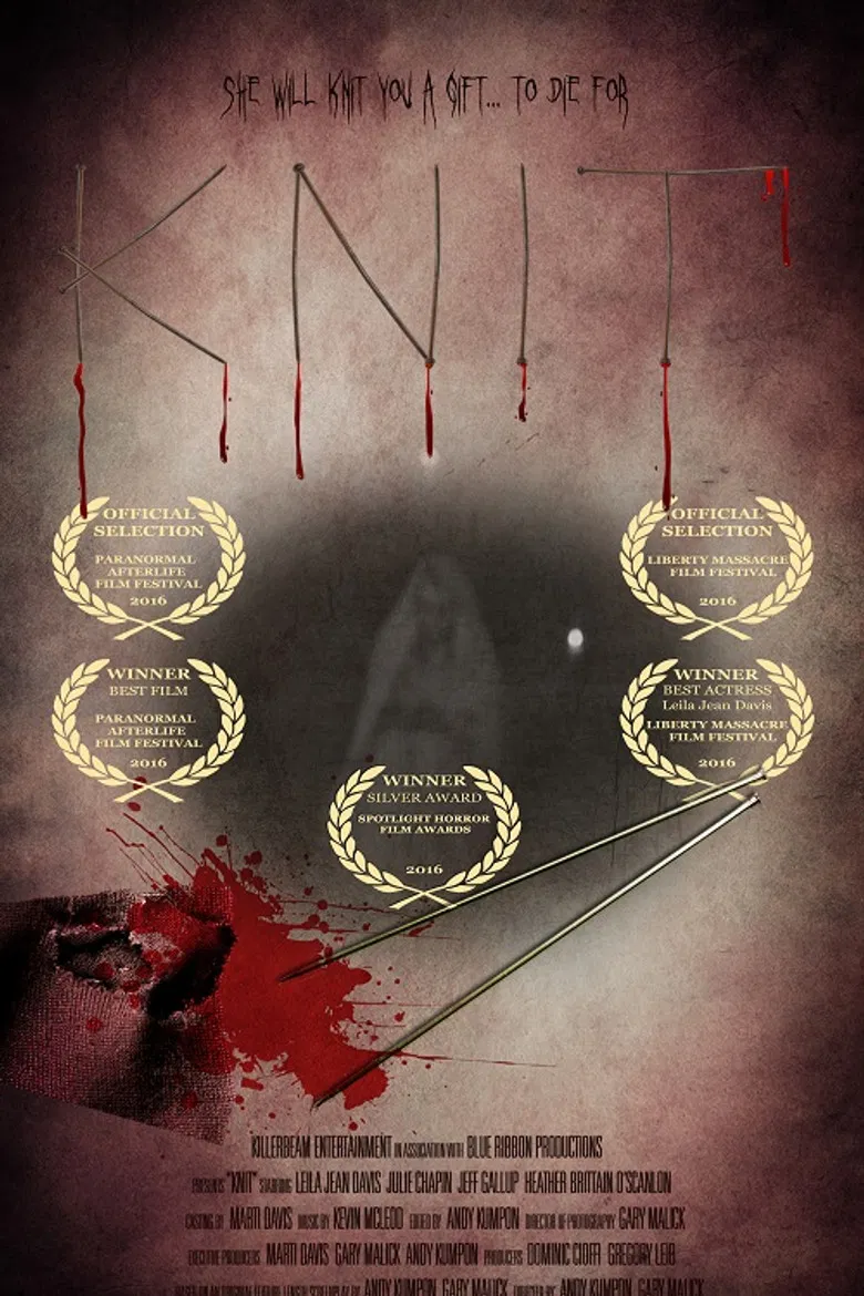 Knit poster background