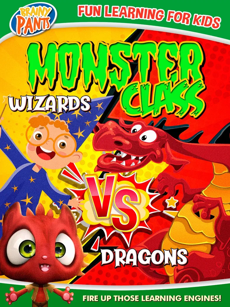 Monster Class: Dragons Vs Wizards poster background