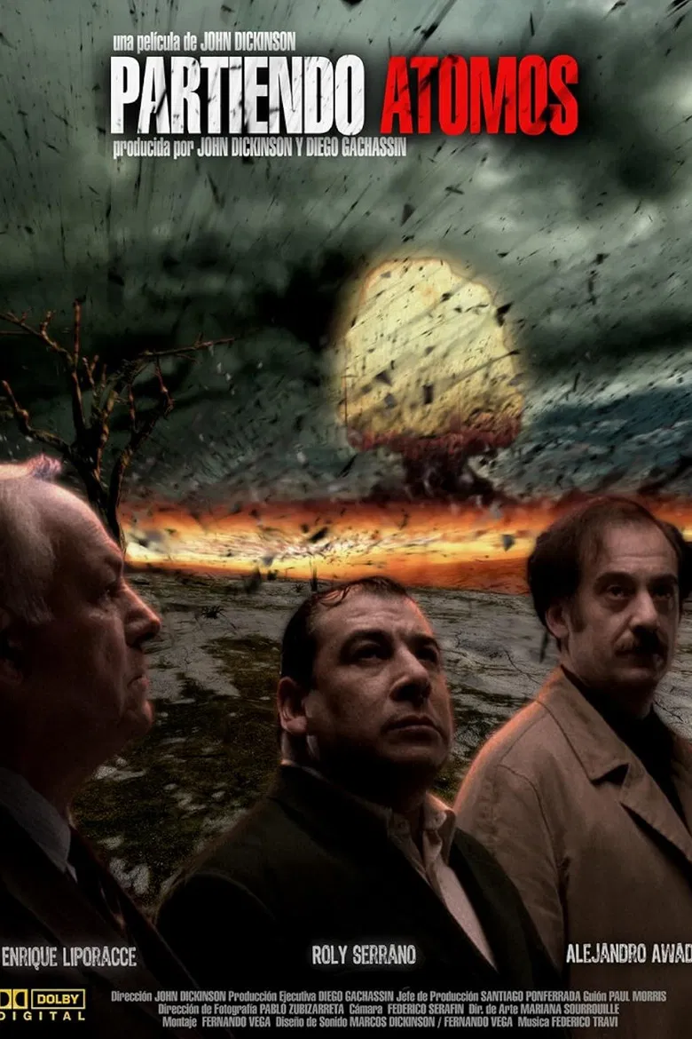 Partiendo átomos poster background