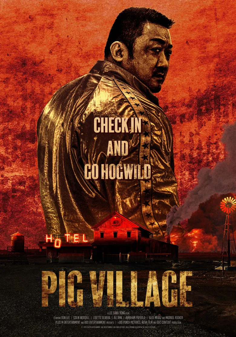 Pig Village poster background