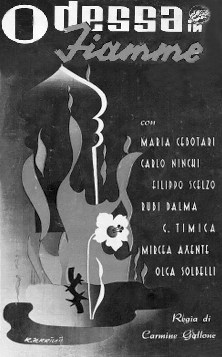 Odessa in Flames poster background