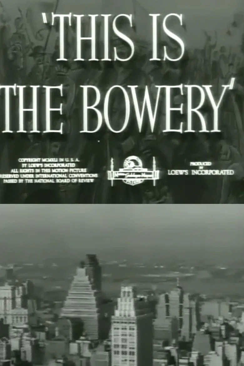 This Is the Bowery poster background