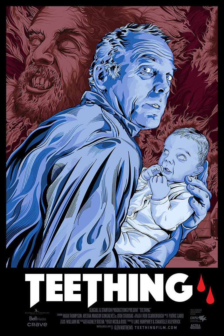 Teething poster background