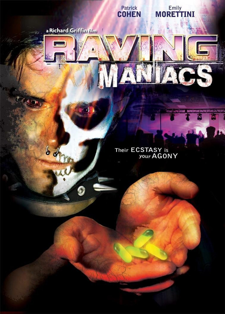 Raving Maniacs poster background
