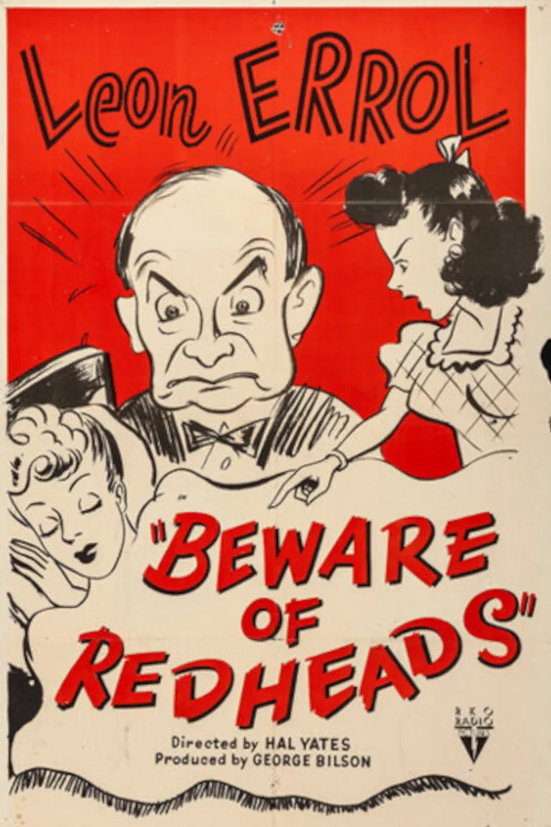 Beware of Redheads poster background
