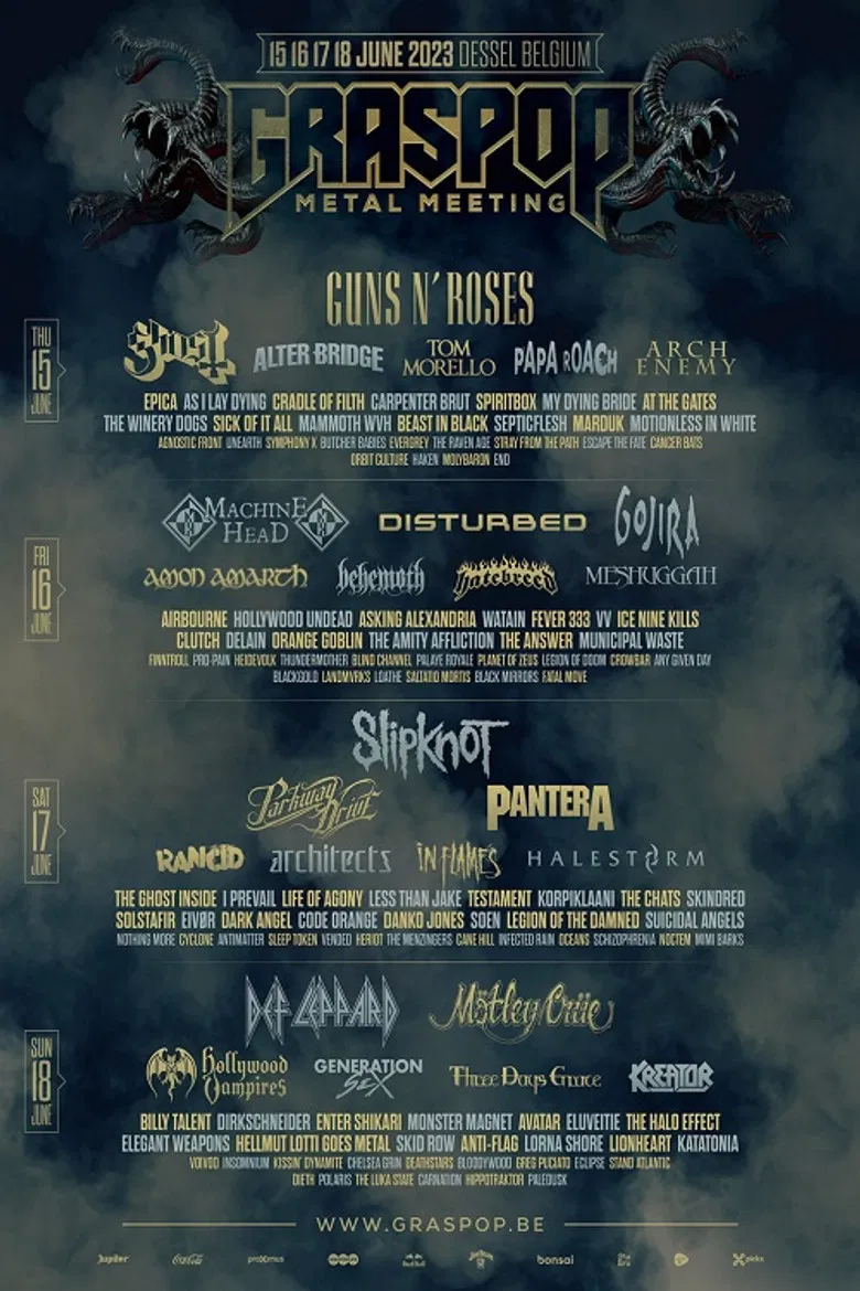 Papa Roach: Live at Graspop poster background