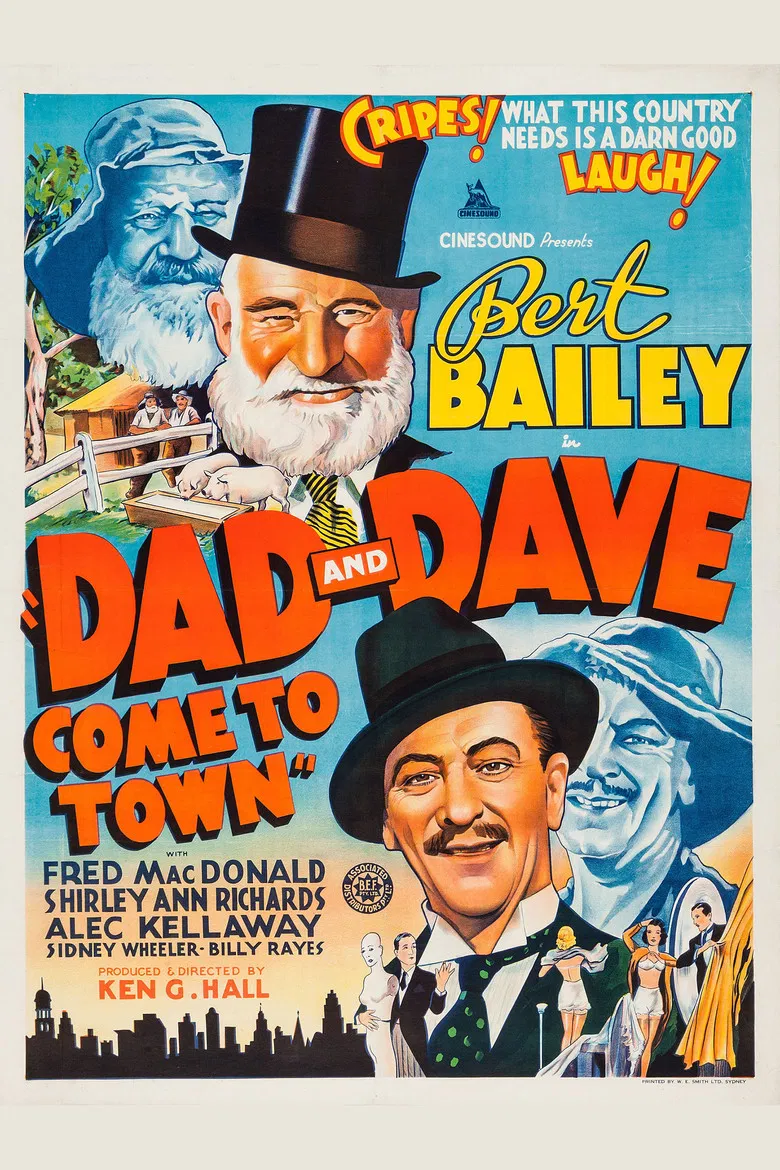 Dad and Dave Come to Town poster background