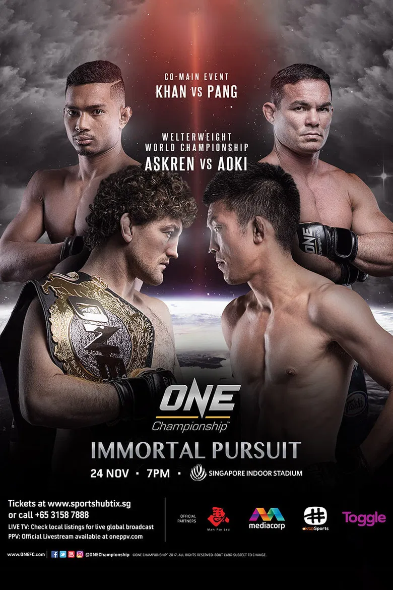 ONE Championship 62: Immortal Pursuit poster background