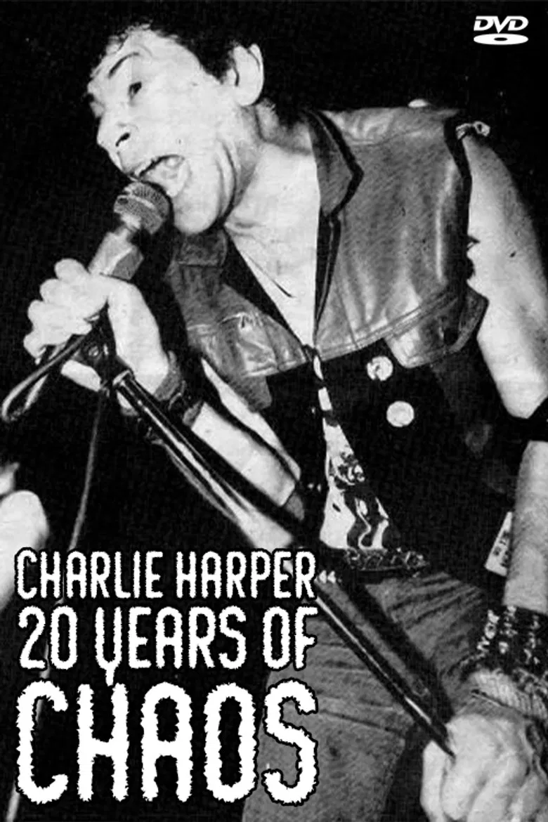 Charlie Harper, 20 Years of Chaos poster background