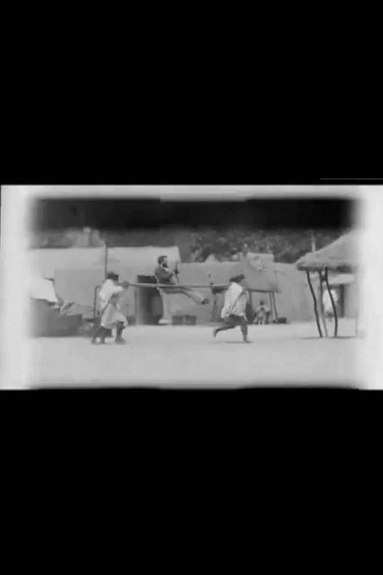 Félix Regnault assis sur un palanquin porté par des malgaches au pas poster background