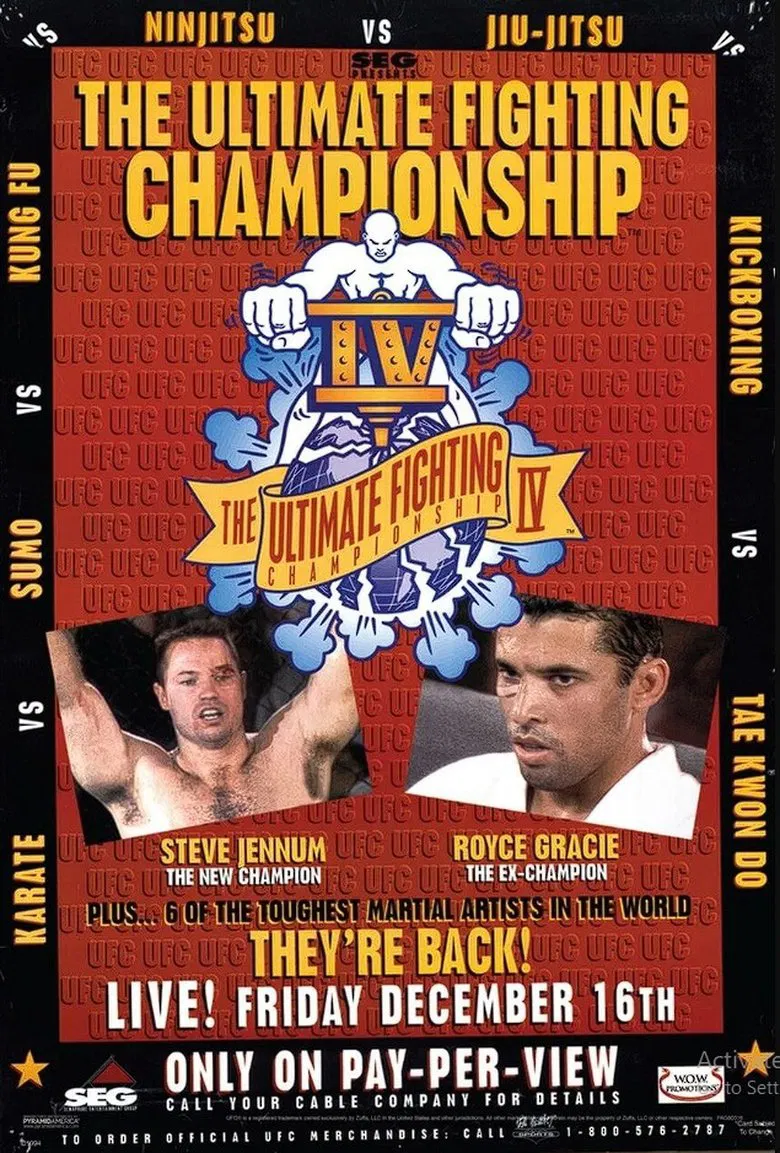 UFC 4: Revenge of the Warriors poster background