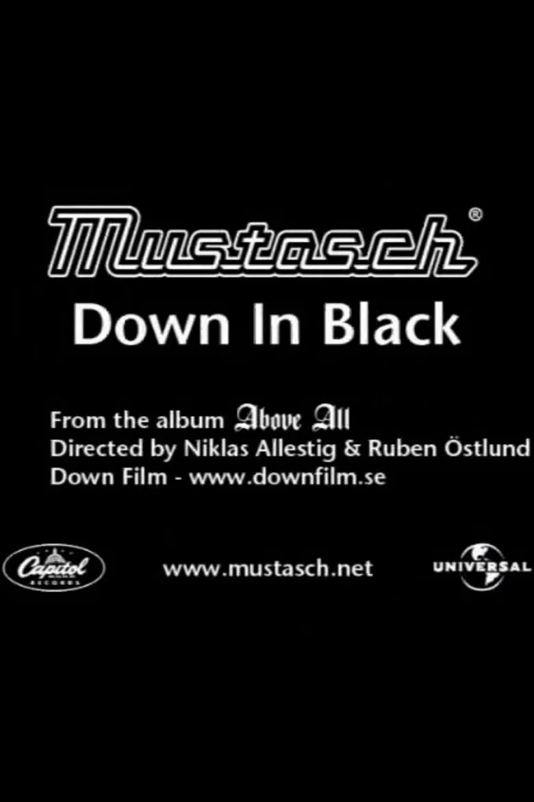 Mustasch: Down in Black poster background