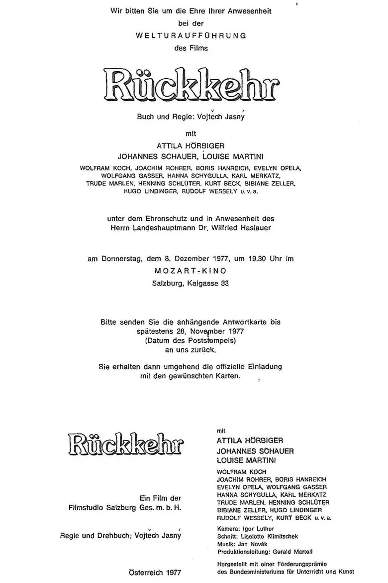 Die Rückkehr des alten Herrn poster background