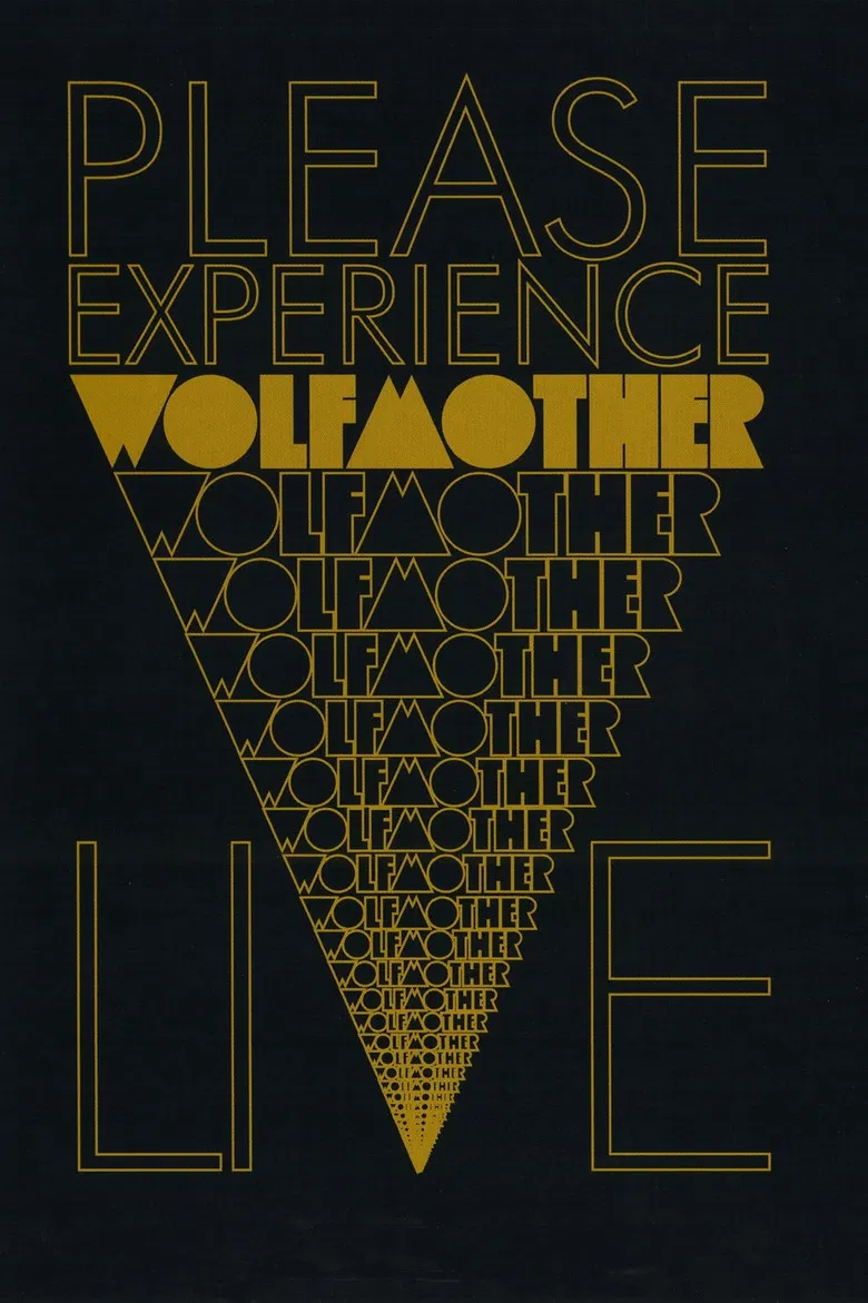 Wolfmother - Please Experience Live poster background