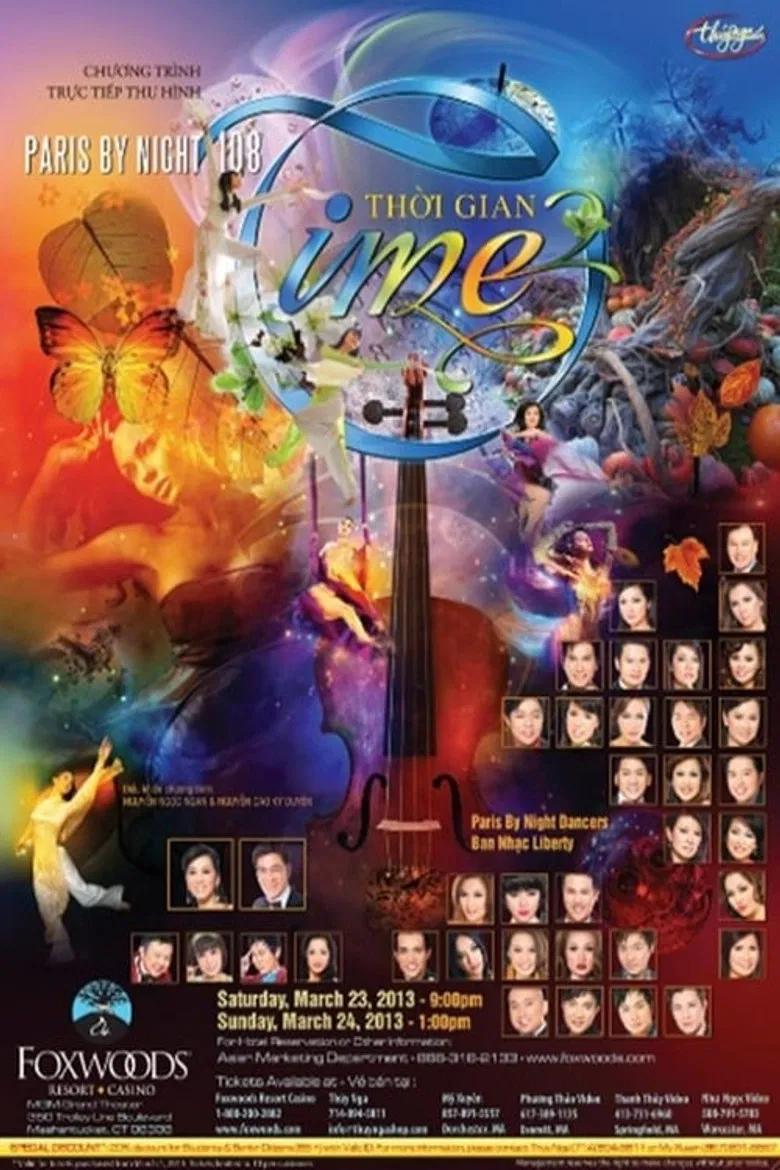 Paris by Night 108: Time poster background