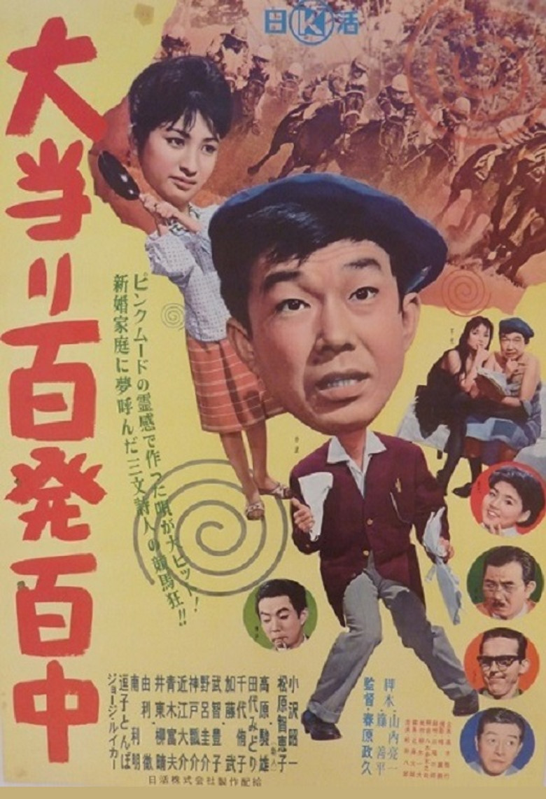 Ōatari hyappatsuhyakuchū poster background