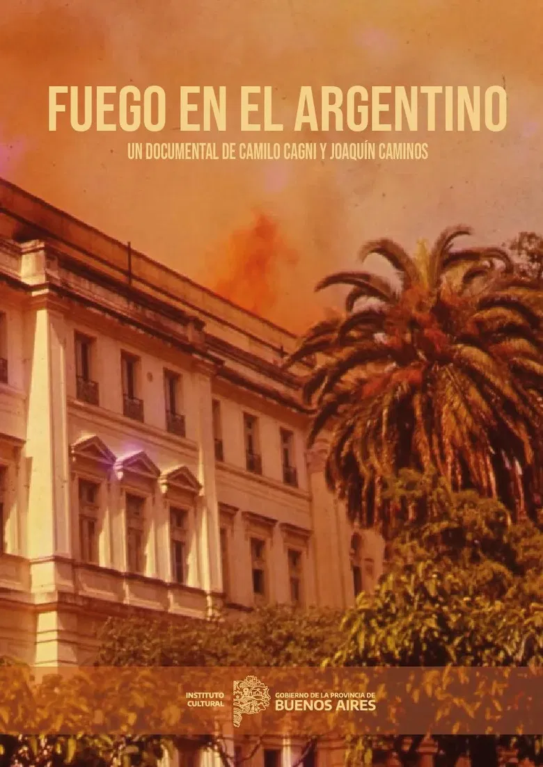 Fuego en el Argentino poster background