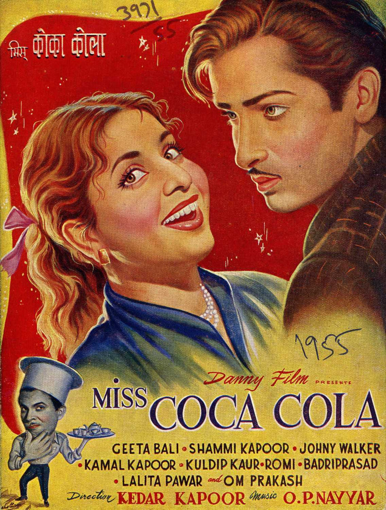 Miss Coca Cola poster background