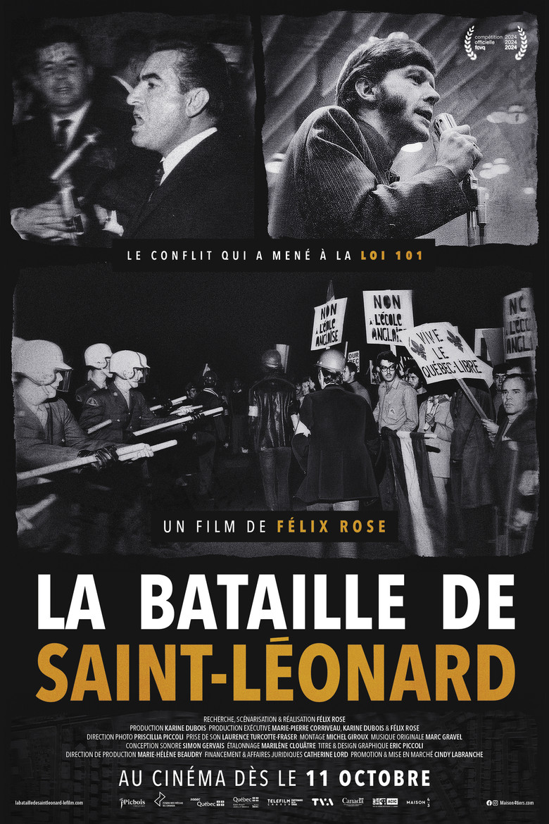 La bataille de Saint-Léonard poster background