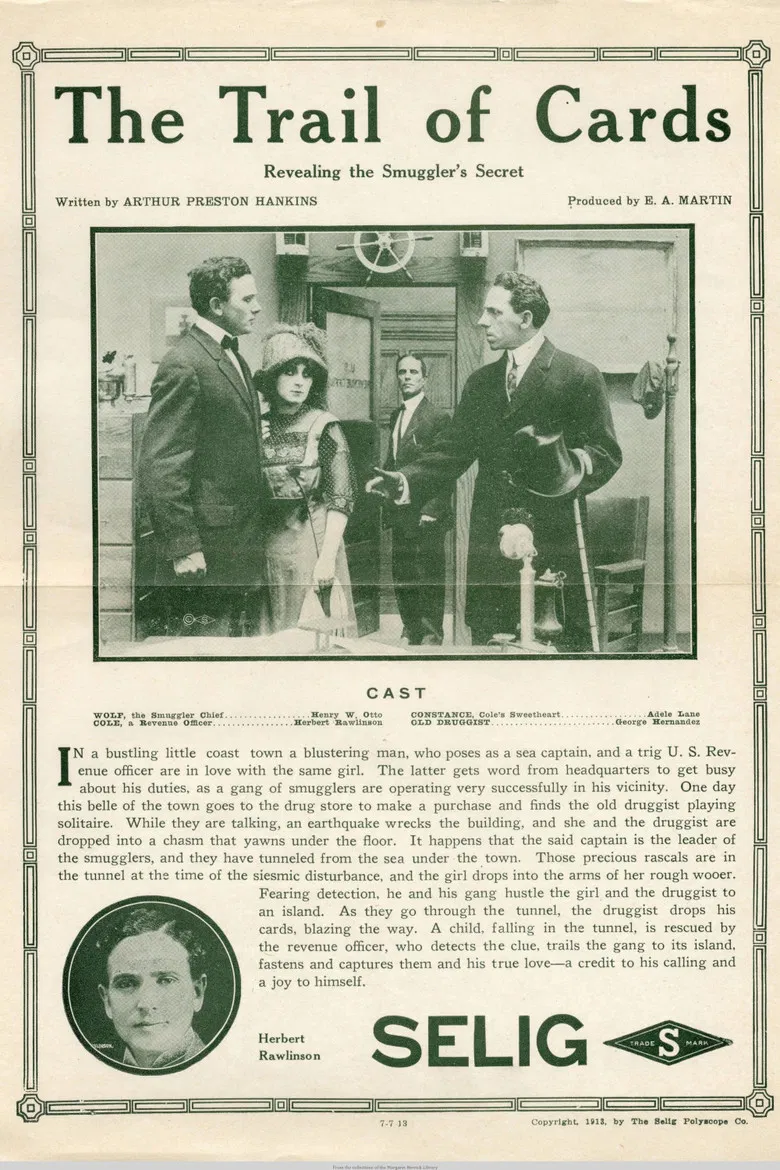 The Trail of Cards poster background