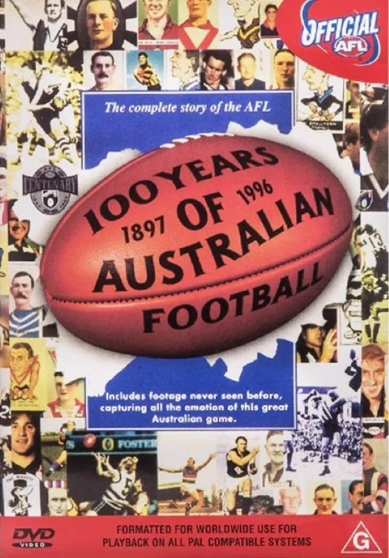 100 Years of Australian Football poster background