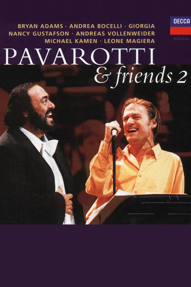 Pavarotti & Friends 2 poster background